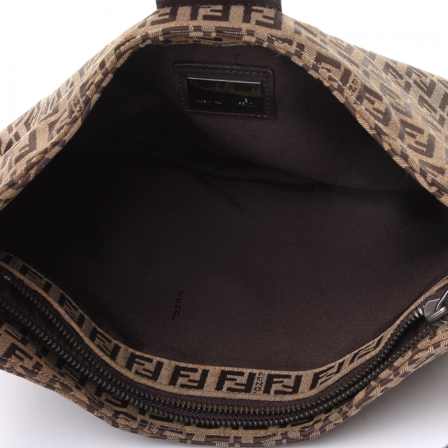 Fendi Zucchino Hobo Dark Brown 4 of 4