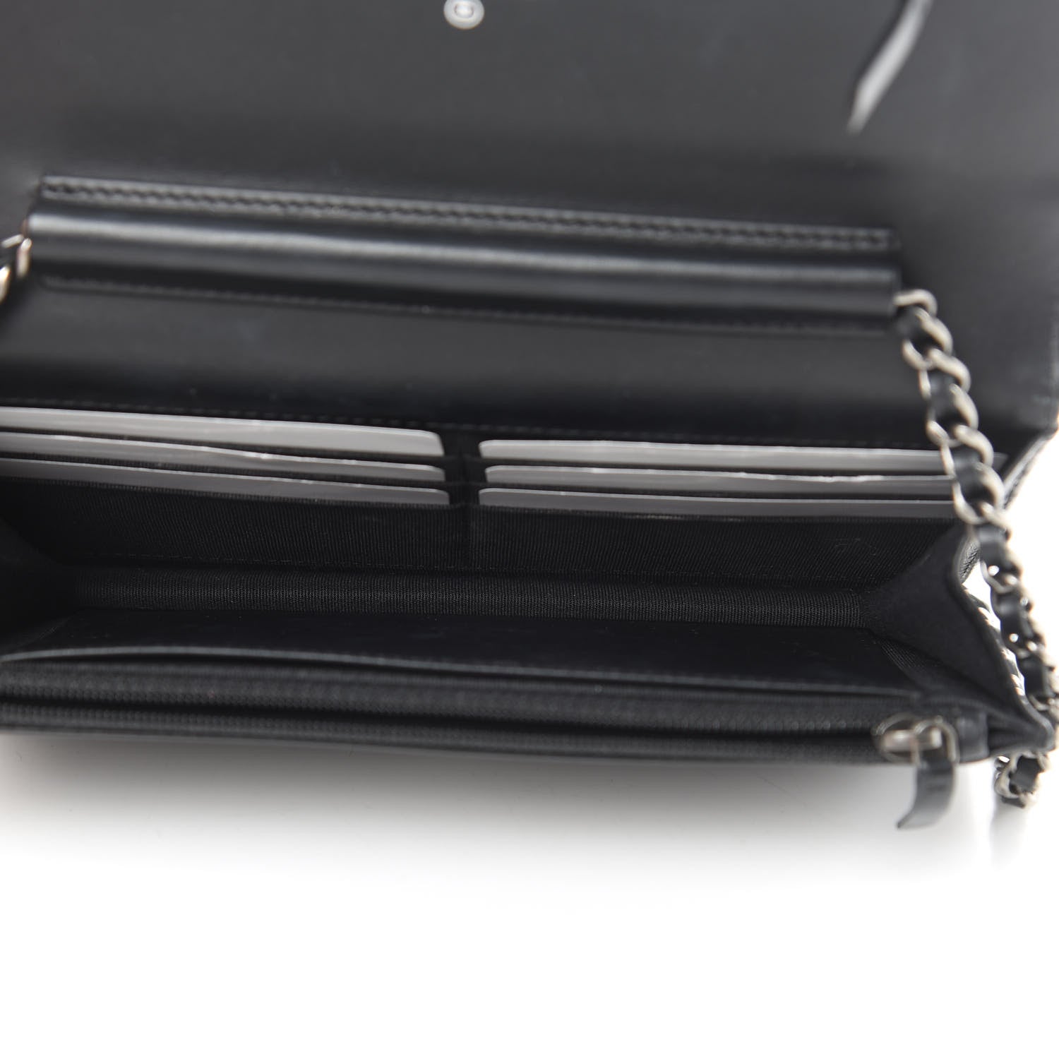 Chanel Aged Calfskin Lucky Charms Casino 2.55 Reissue Wallet on Chain WOC Black 5 of 15