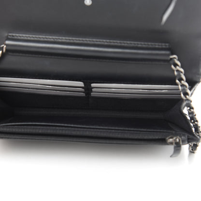 Chanel Aged Calfskin Lucky Charms Casino 2.55 Reissue Wallet on Chain WOC Black 5 of 15