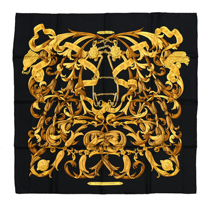 Hermes Silk Le Mors A La Conetable Scarf 90 1 of 5