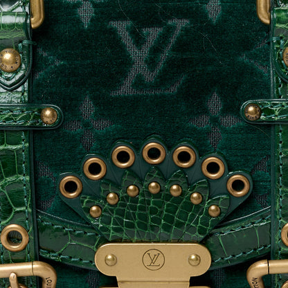 Louis Vuitton Monogram Velours Alligator Gracie MM Green 8 of 11