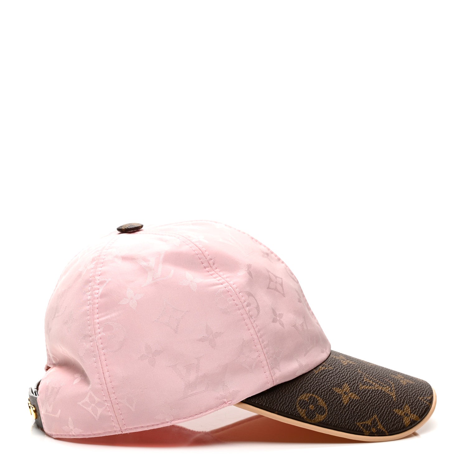 Louis Vuitton Polyester Silk Monogram LV Get Ready Cap M Pink 4 of 8
