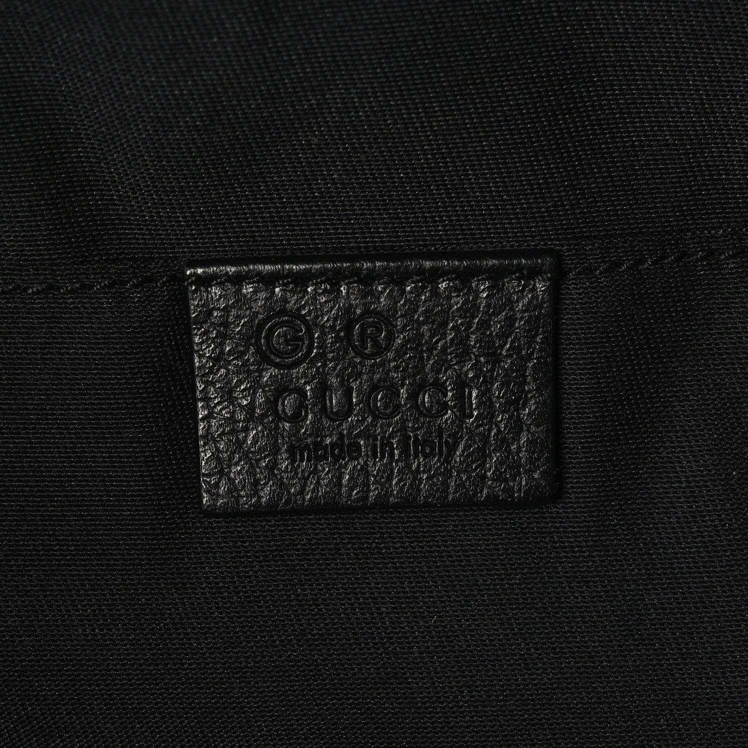 Gucci Nylon Monogram Fanny Pack Belt Bag Black 7 of 10