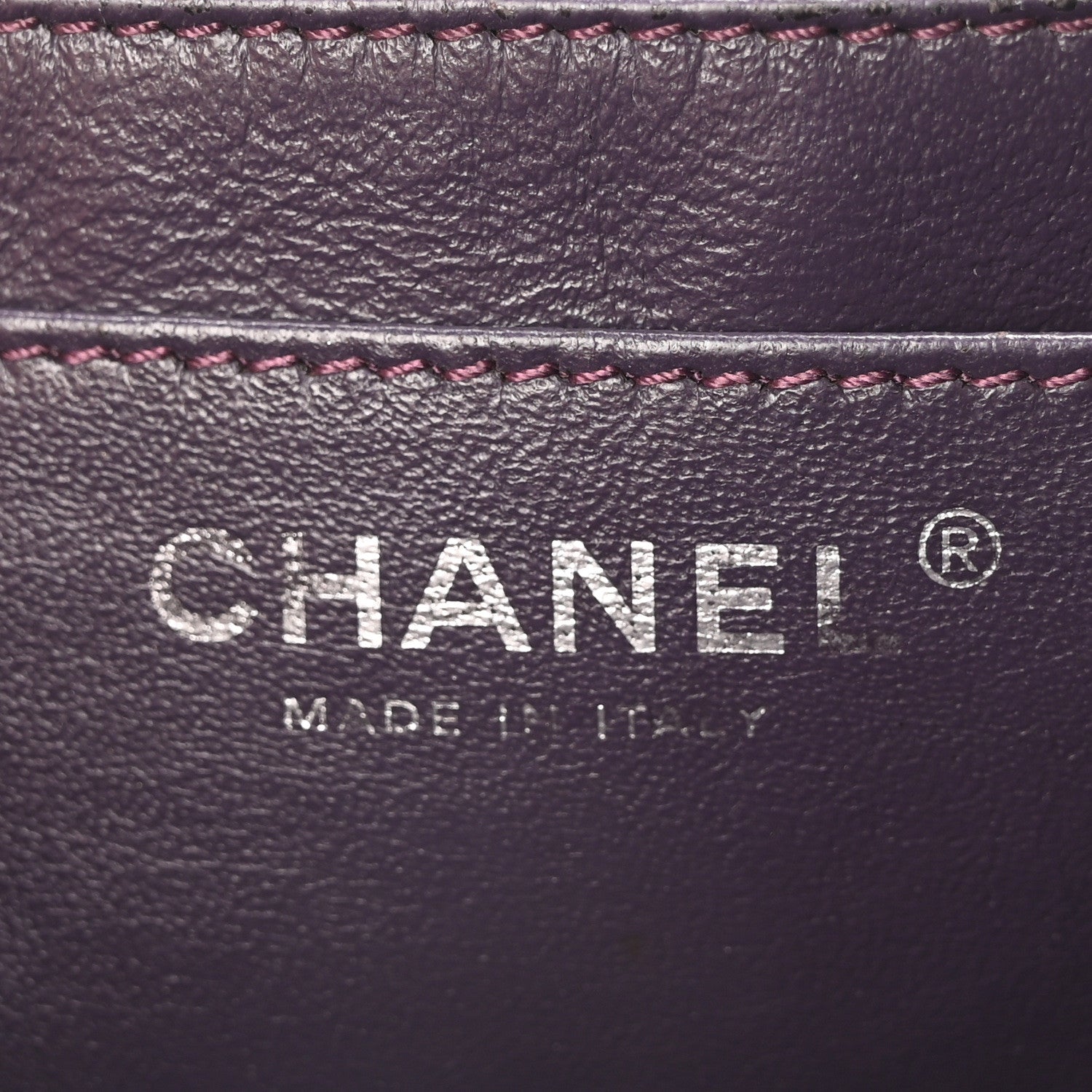 Chanel Patent Quilted Jumbo Single Flap Dark Purple 6 of 11