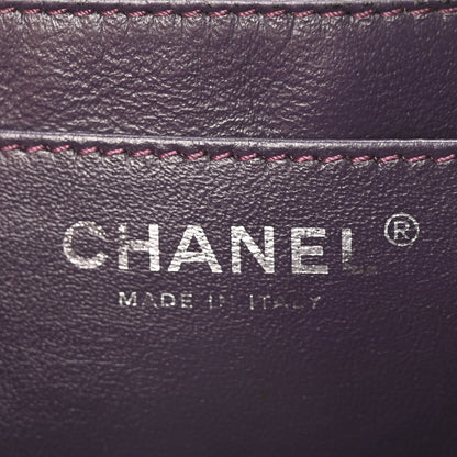 Chanel Patent Quilted Jumbo Single Flap Dark Purple 6 of 11