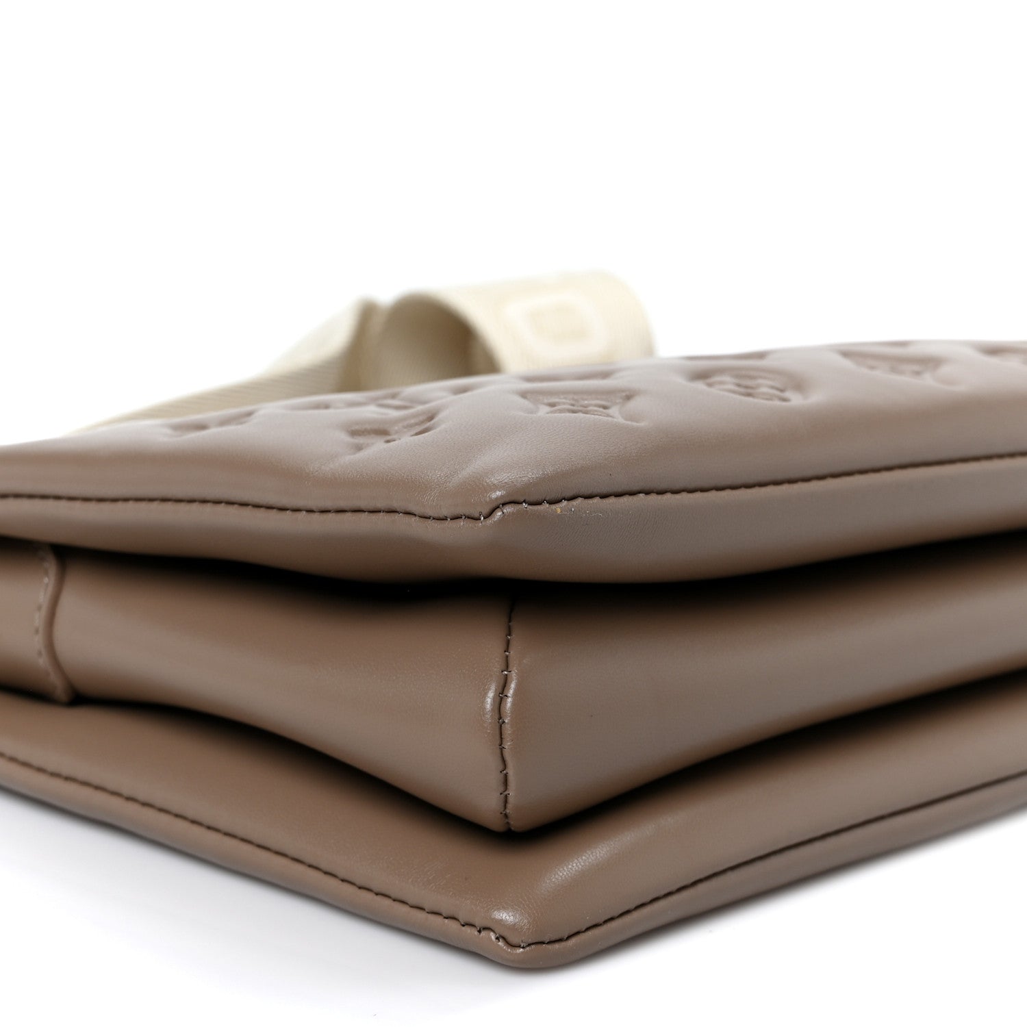 Louis Vuitton Lambskin Embossed Monogram Coussin PM Taupe 1885916