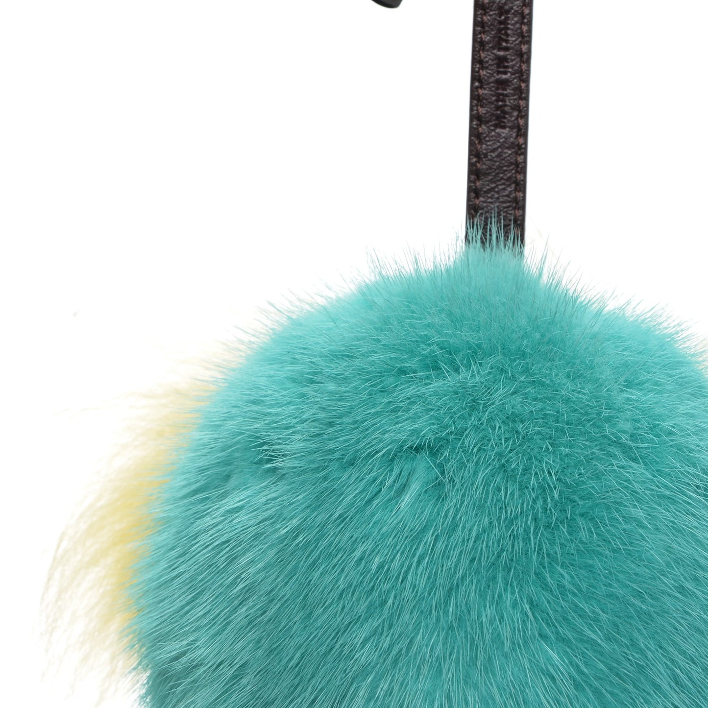 Shiny Nappa Mink Fox Fur Crystal QuTweet Dazzling Bag Bug Charm Bordeaux Seashell Multicolor