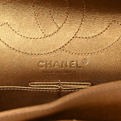 Chanel Metallic Calfskin Chevron Quilted 2.55 Reissue 226 Flap Gold 6 of 15