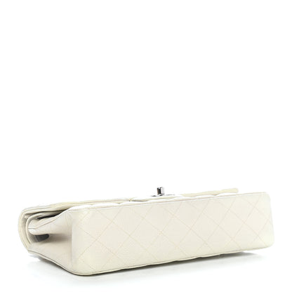 Chanel Caviar Quilted Medium Double Flap White 4 of 9