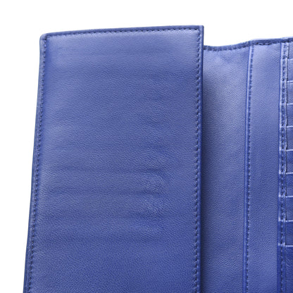 Bottega Veneta Nappa Intrecciato Continental Wallet Blue 7 of 9