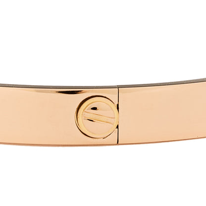 Cartier 18K Pink Gold 4 Diamond LOVE Bracelet 17 5 of 6