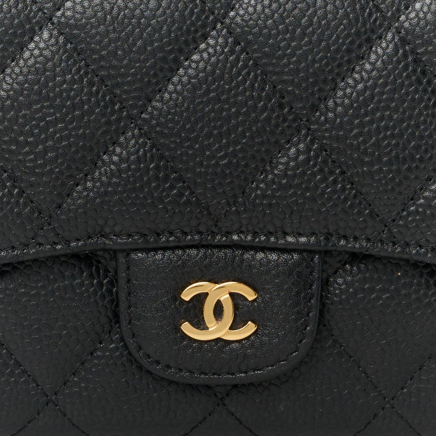 Chanel Caviar Quilted Long Flap Wallet Black 10 of 11