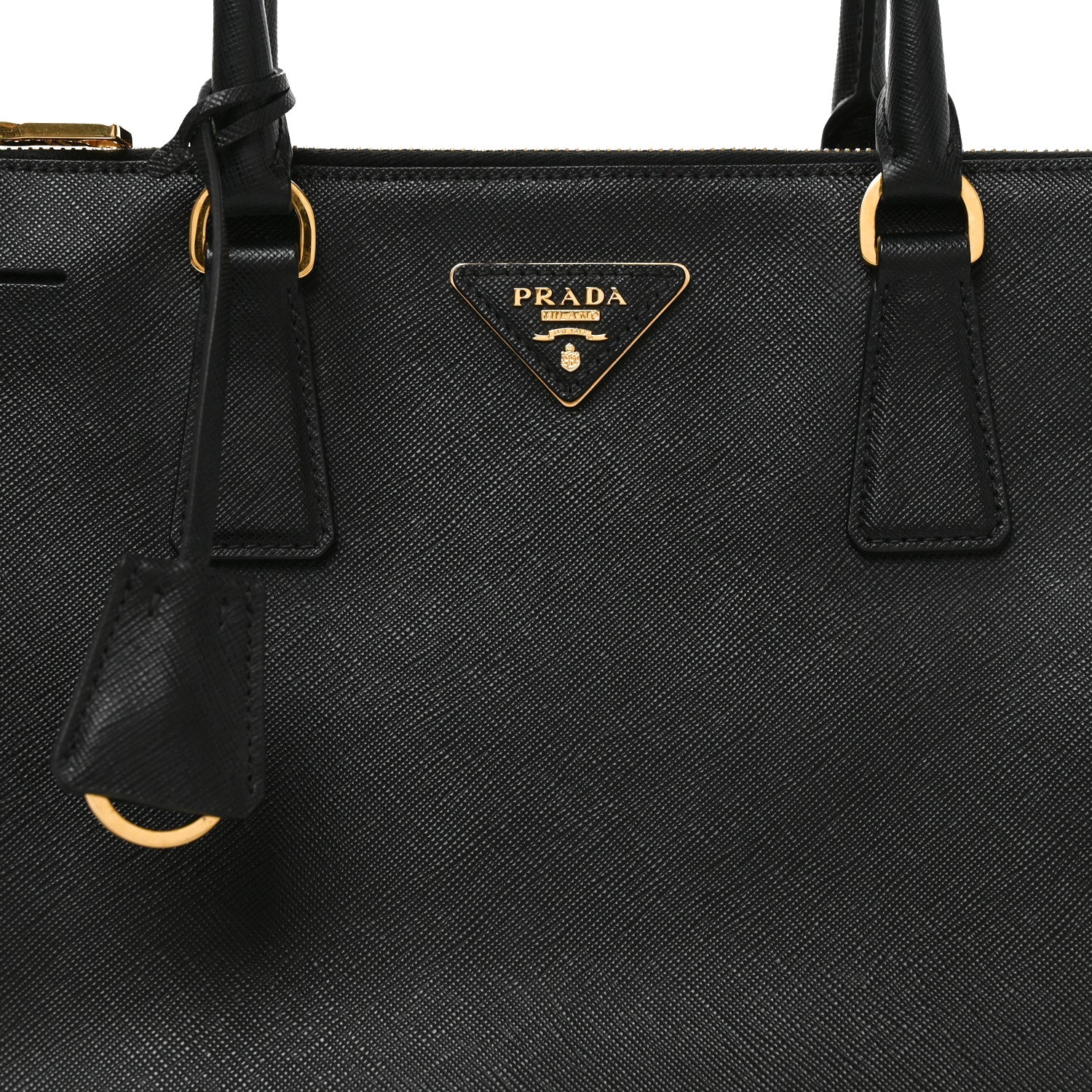 Prada Saffiano Lux Medium Galleria Double Zip Tote Black 7 of 9