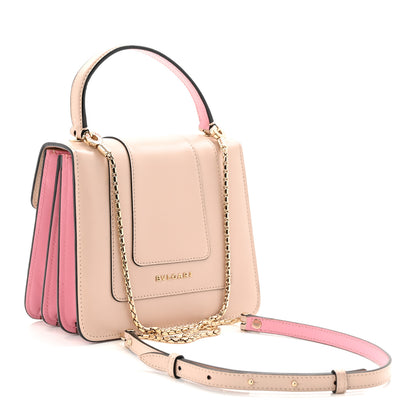 Bulgari Calfskin Serpenti Forever Top Handle Light Pink 3 of 9