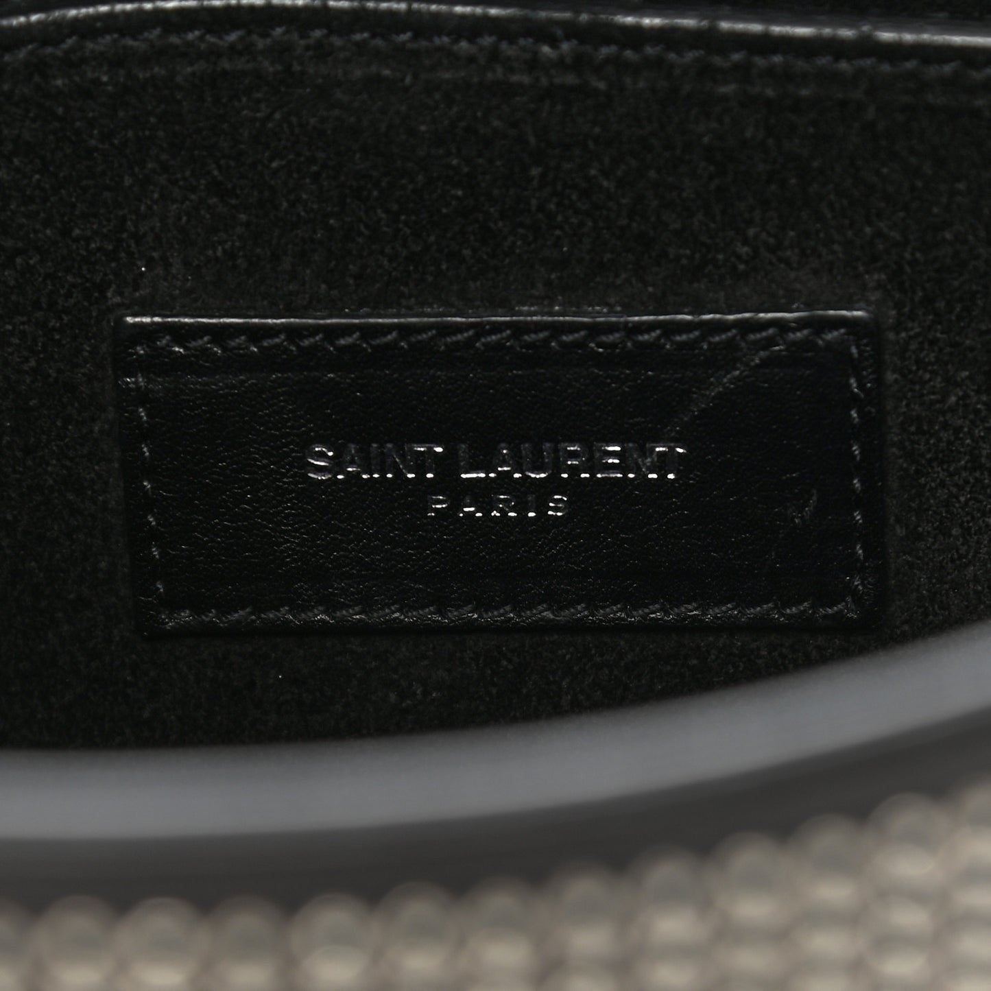Calfskin Stud Sac De Jour Clutch Black