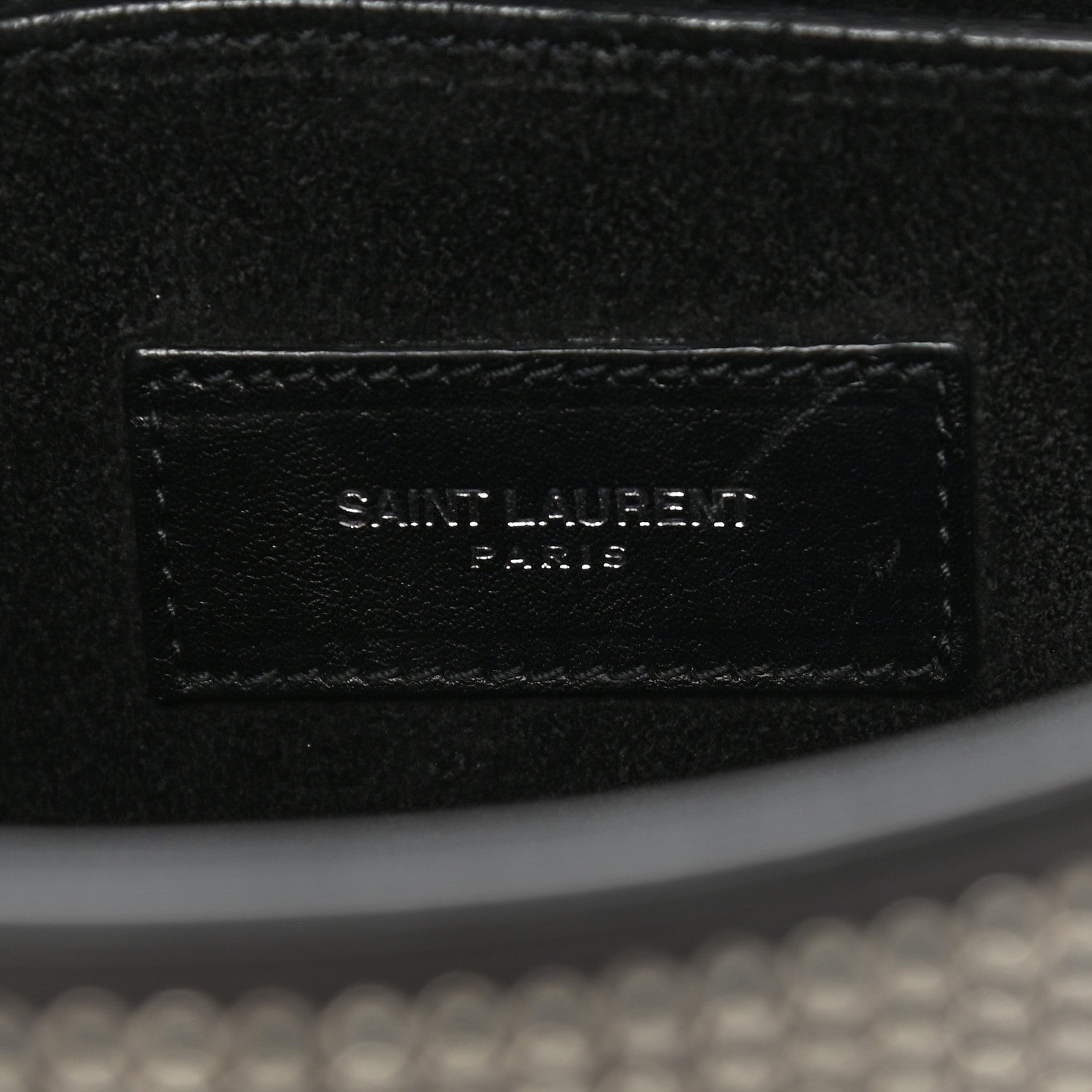 Saint Laurent Calfskin Stud Sac De Jour Clutch Black 5 of 6