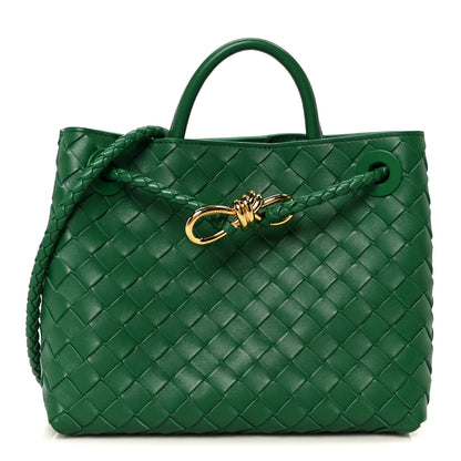 Bottega Veneta Nappa Intrecciato Small Andiamo Shoulder Bag Jungle 1 of 12