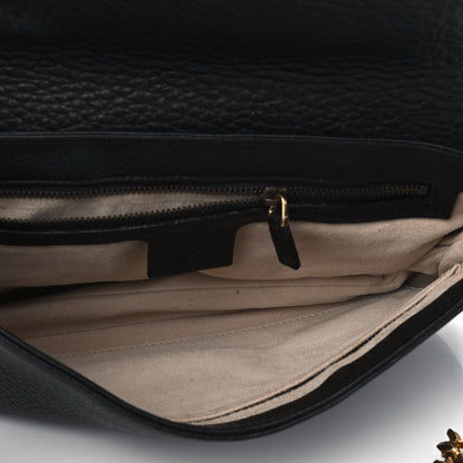 Gucci Calfskin Medium 1973 Chain Shoulder Bag Black 4 of 5