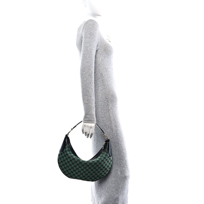 Gucci Monogram Half Moon Hobo Green 2 of 10
