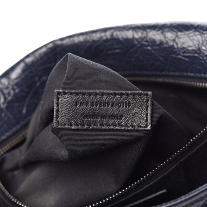 Saint Laurent Crinkled Calfskin Matelasse Monogram Medium Niki Chain Satchel Deep Marine 7 of 10