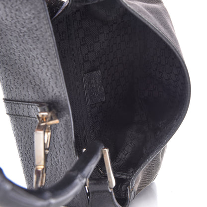 Gucci Calfskin Bamboo Handle Jackie O Hobo Black 5 of 10