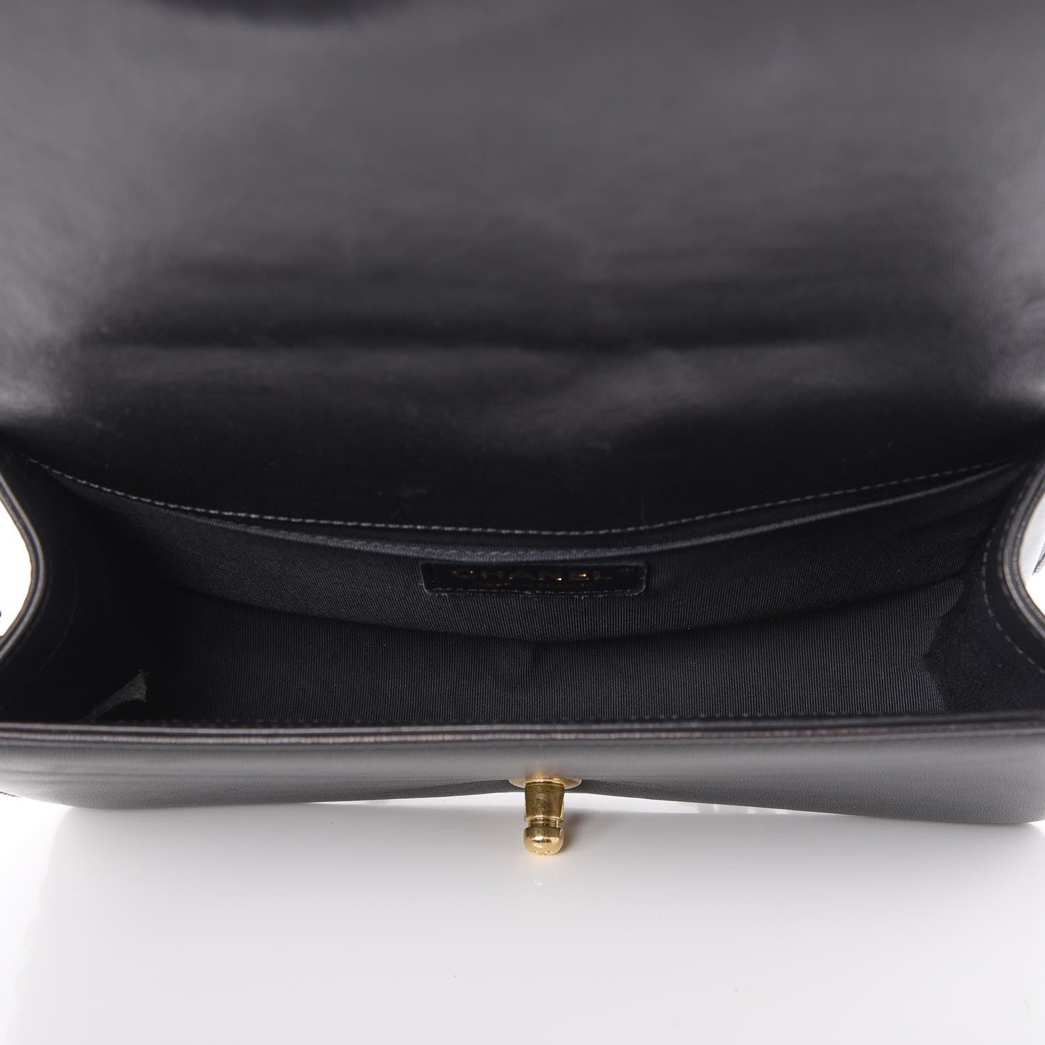 Chanel Lambskin Quilted Medium Boy Flap Black 5 of 7