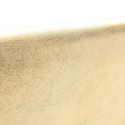 Saint Laurent Metallic Textured Calfskin Classic Monogram Tassel Clutch Gold 8 of 9