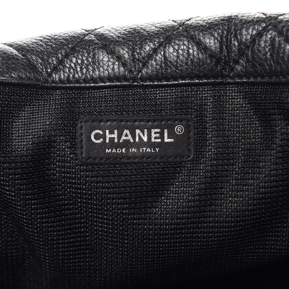 Chanel Calfskin Quilted XXL Travel Flap Bag Black 6 of 10