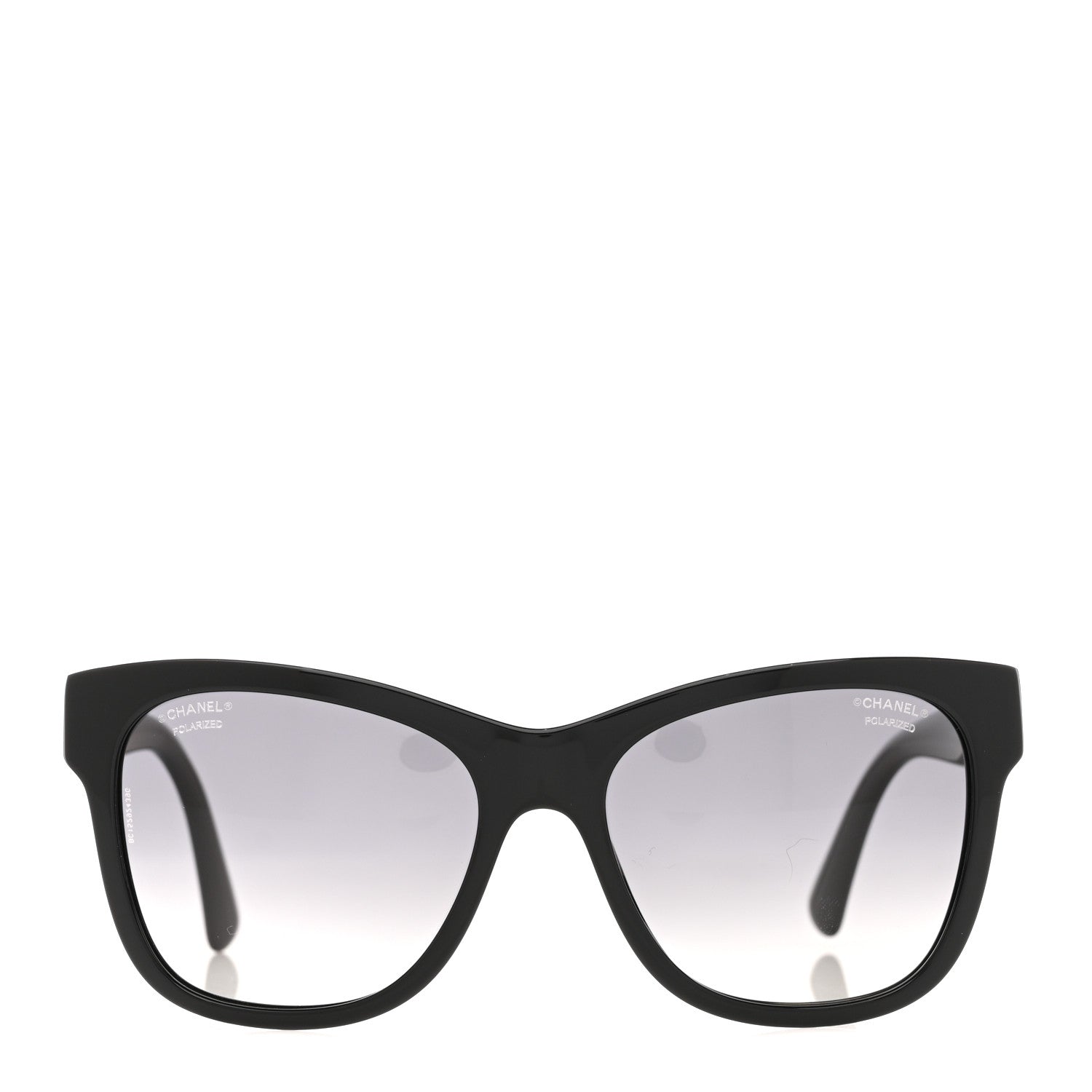Chanel Acetate Polarized Square CC Sunglasses 5380 Black 2 of 8