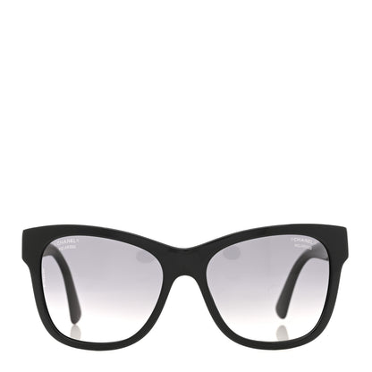Chanel Acetate Polarized Square CC Sunglasses 5380 Black 2 of 8