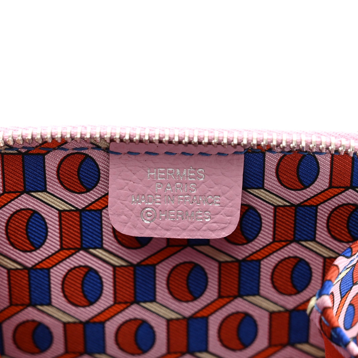 Hermes Epsom Silk'in Coin Purse Mauve Sylvestre 6 of 7