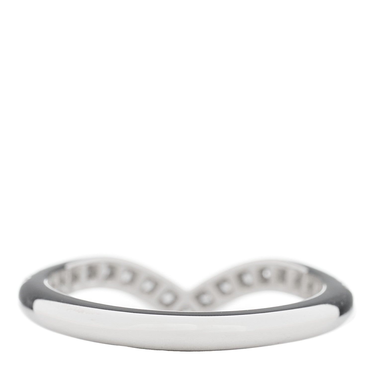 Tiffany Platinum Diamond Soleste V Band Ring 47 4 3 of 5