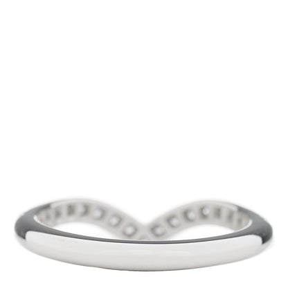 Tiffany Platinum Diamond Soleste V Band Ring 47 4 3 of 5