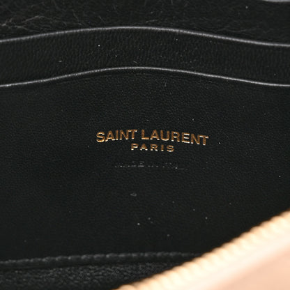 Saint Laurent Grain De Poudre Matelasse Monogram Mini Lou Camera Bag Dark Latte 5 of 9
