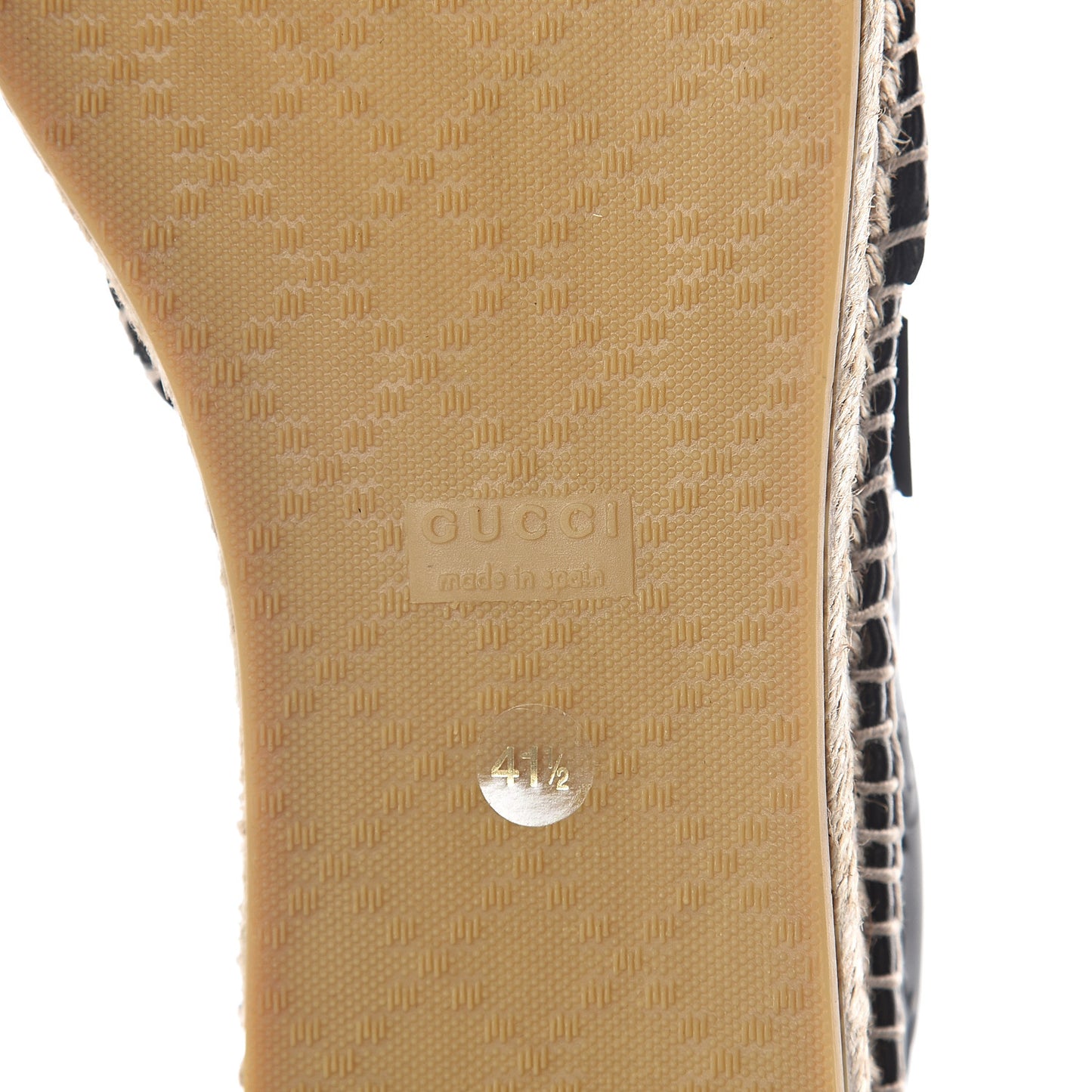Guccissima Signature Espadrilles 41.5 Black