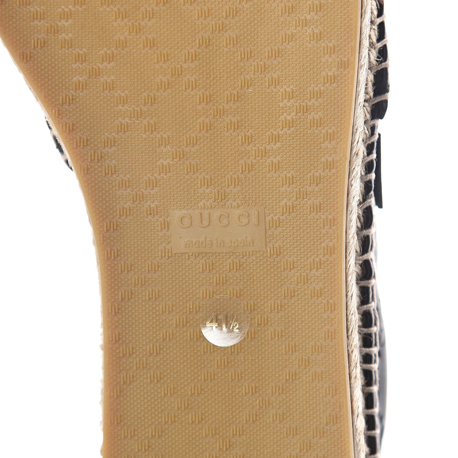 Gucci Guccissima Signature Espadrilles 41.5 Black 6 of 7