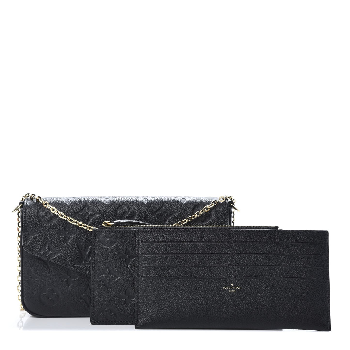 Empreinte Pochette Felicie Chain Wallet Black