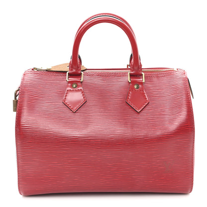Louis Vuitton Epi Speedy 25 Castillan Red 1 of 10