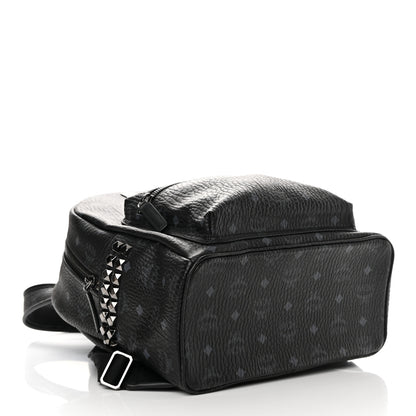 MCM Visetos Medium Side Studs Stark Backpack Black 4 of 10