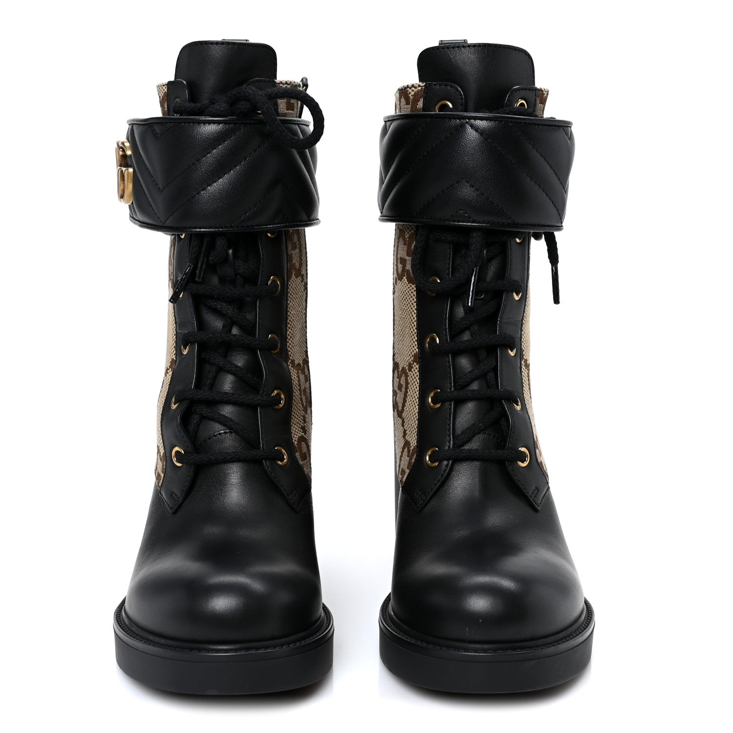 Gucci Flores Calfskin Monogram Maxi GG Nappa Matelasse Double G