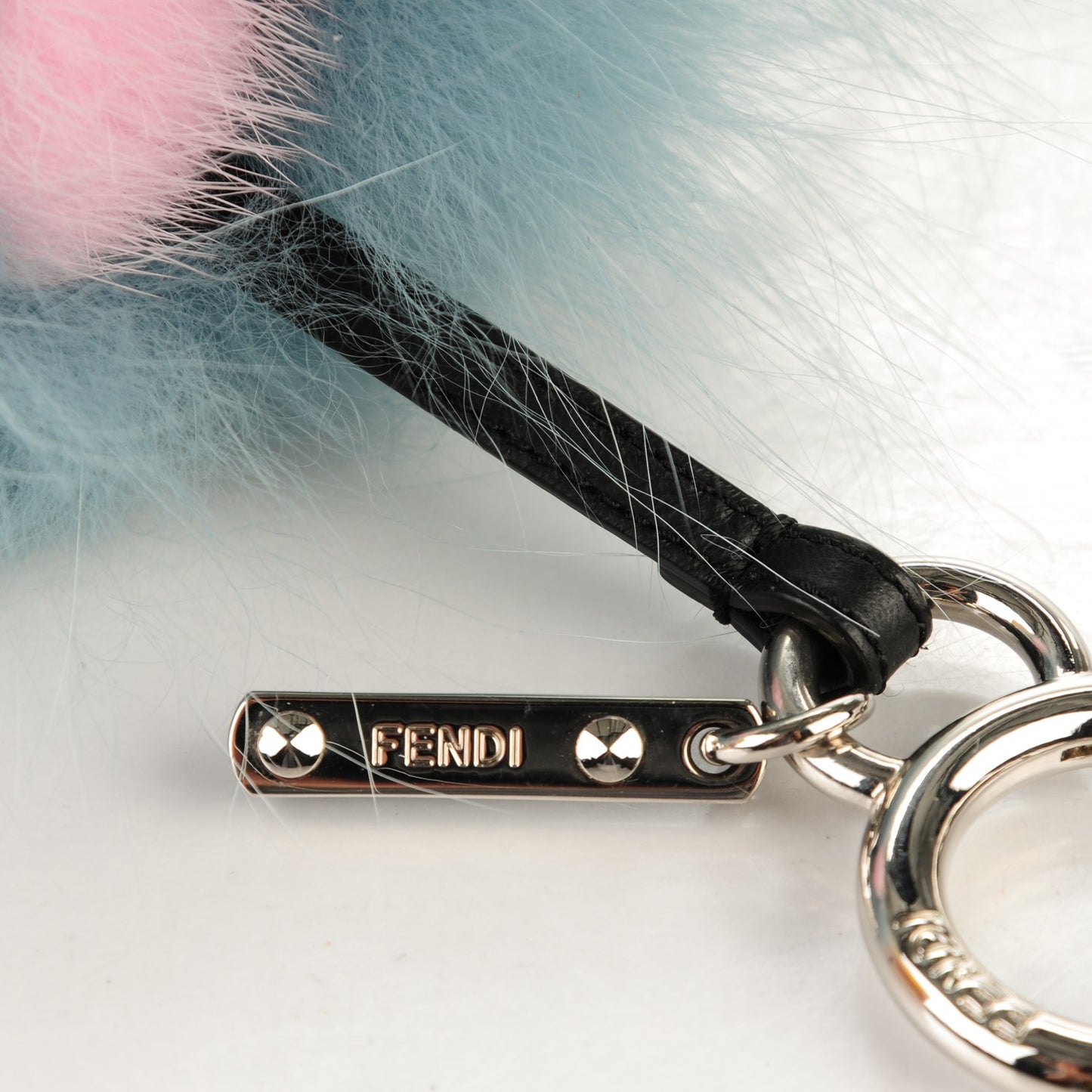 Fox Mink Rabbit Fur Vitello Flamingo Mini Monster Bag Bug Charm Lagoon Black Multicolor
