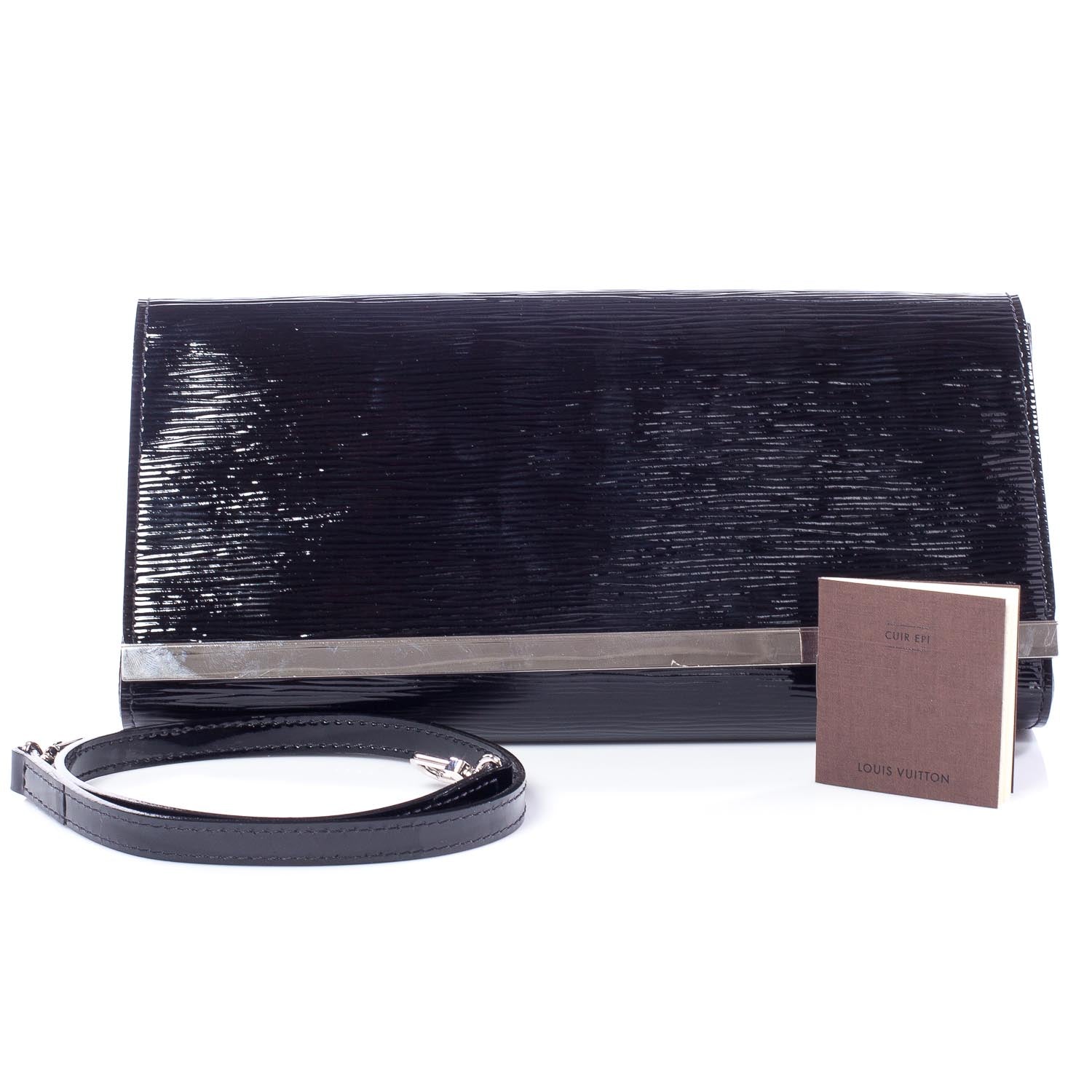 Louis Vuitton Electric Epi Sevigne Clutch Black 9 of 9