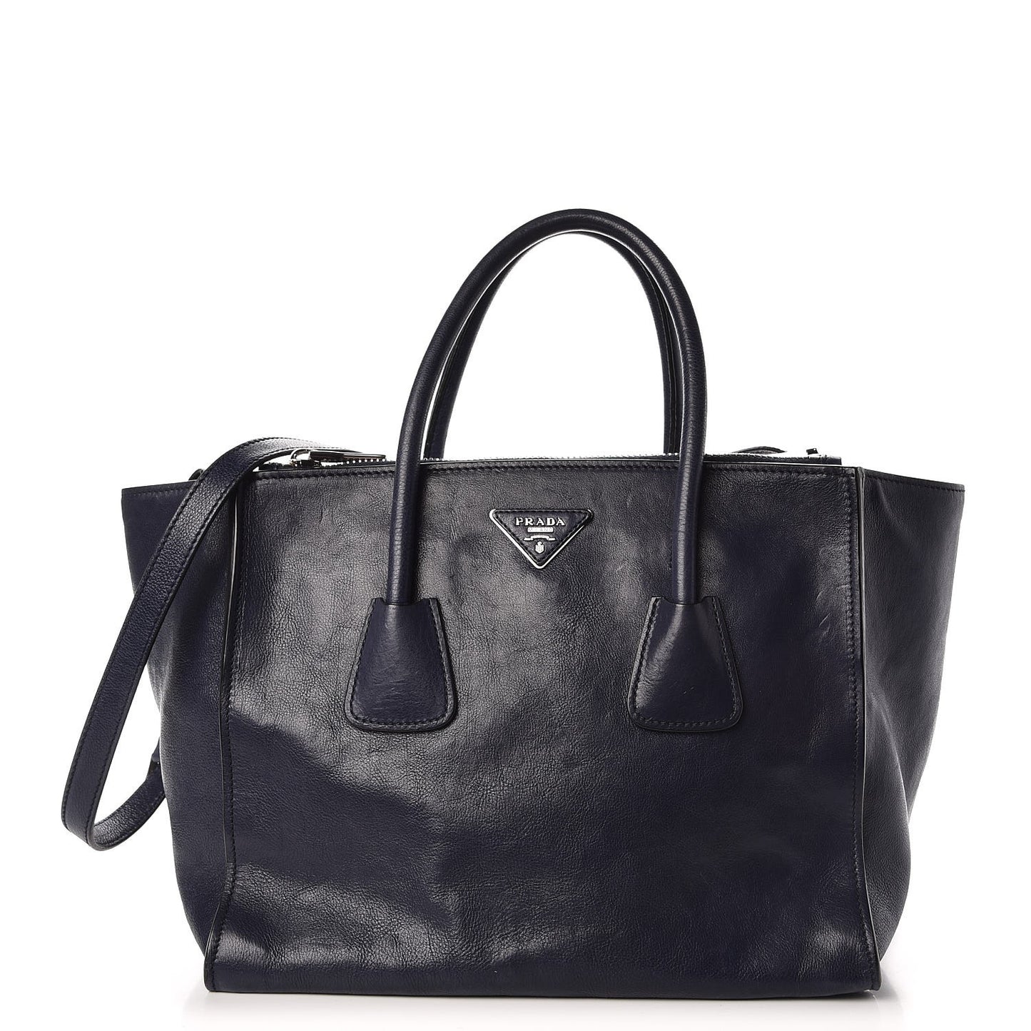 Glace Calf Twin Pocket Tote Baltico
