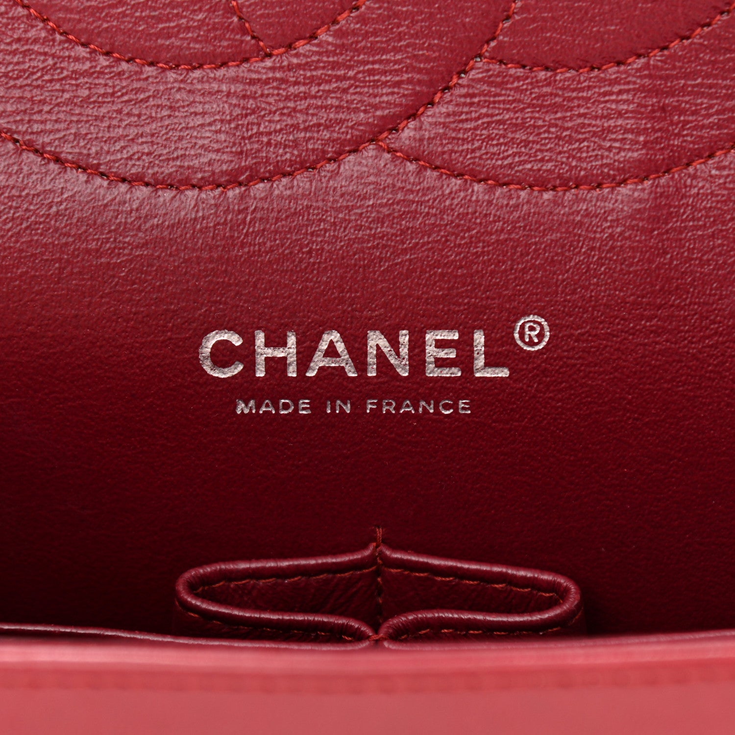 Chanel Patent Quilted Jumbo Double Flap Dark Red 6 of 12
