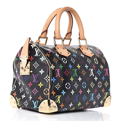 Louis Vuitton Monogram Multicolor Speedy 30 Black 3 of 11