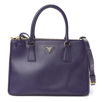 Prada Saffiano Small Galleria Double Zip Tote Viola 1 of 12