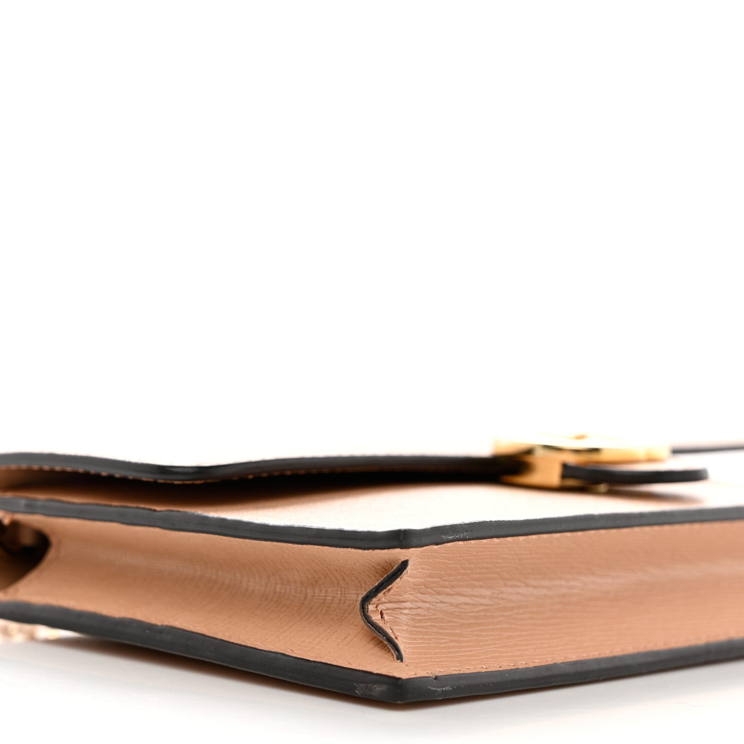 Gucci Textured Calfskin Icon Chain Wallet Pink Apricot 9 of 10