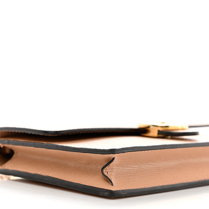 Gucci Textured Calfskin Icon Chain Wallet Pink Apricot 9 of 10