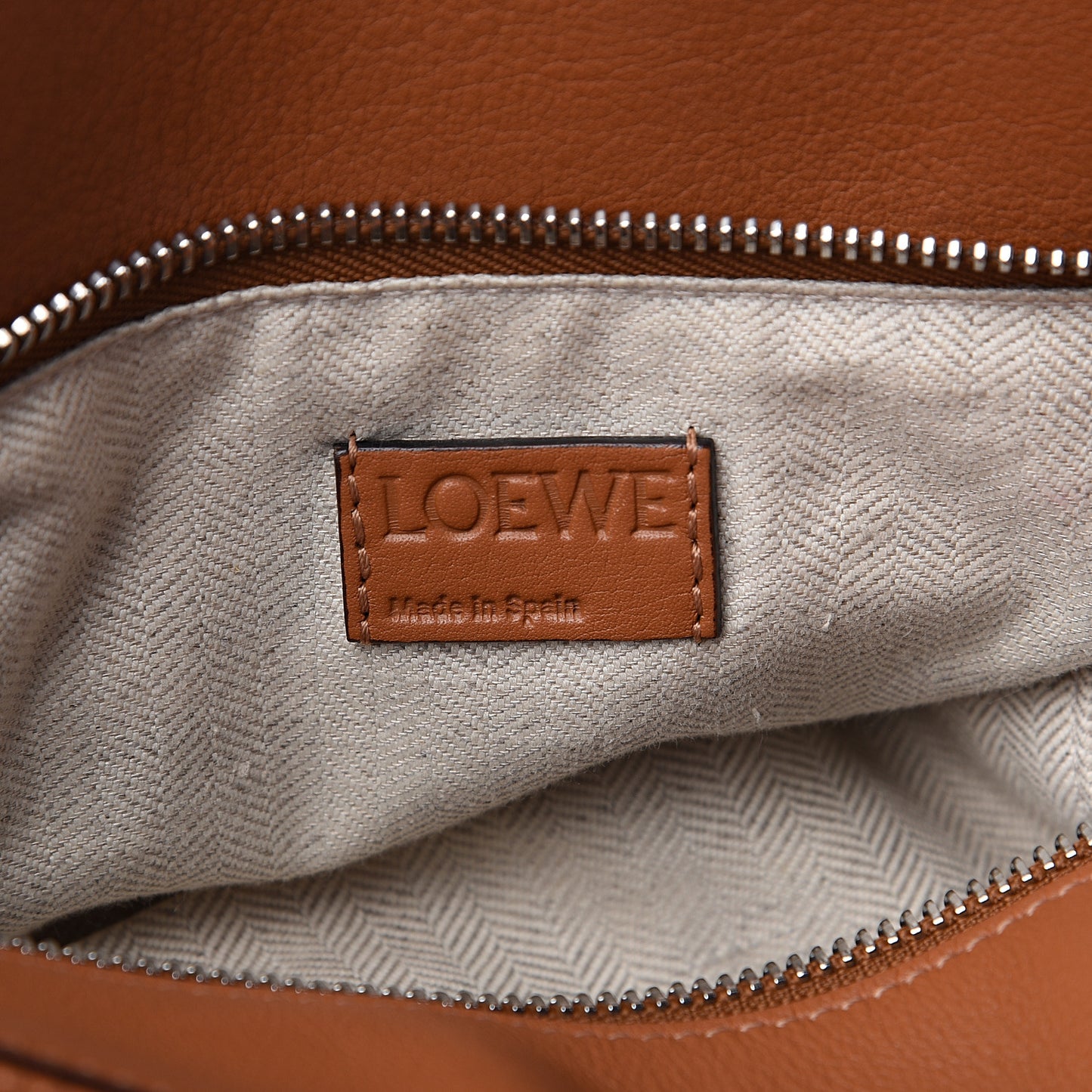 Calfskin Medium Puzzle Bag Tan
