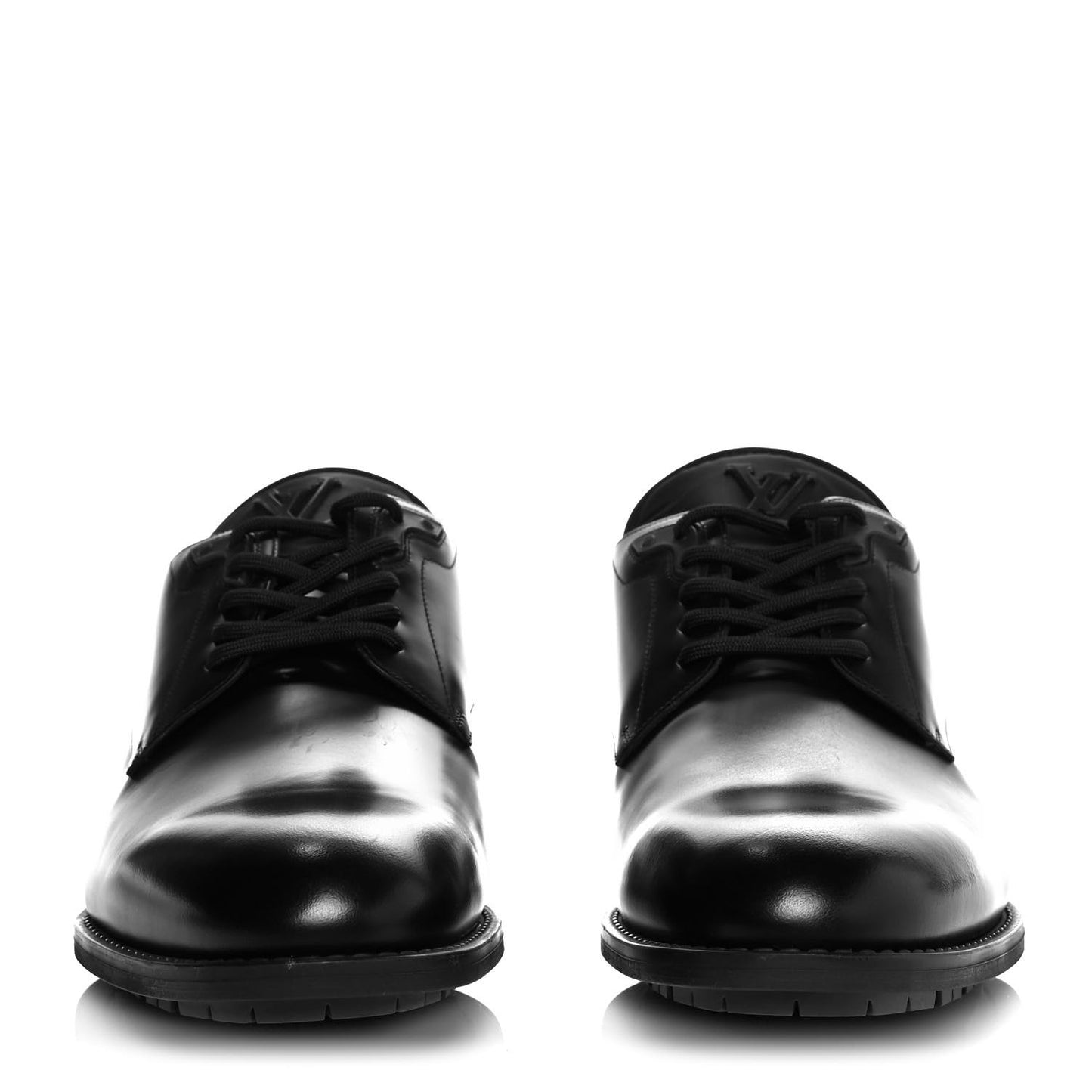 Calfskin Mens Formal Derby Shoes 9 Black